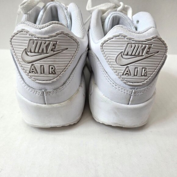 Nike Shoes Youth 6.5 GS Triple White Sneakers CD6864 Womens 8 - Picture 8 of 12
